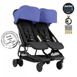 Количка за близнаци Nano duo v1 Mountain Buggy, синя