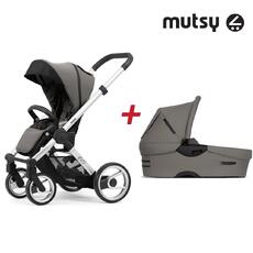 Mutsy Пакет шаси standart + сива дръжка + bold седалка + кош Evo warm grey