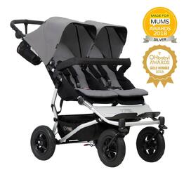 Количка за близнаци или породени деца Mountain Buggy Duet v3, сив