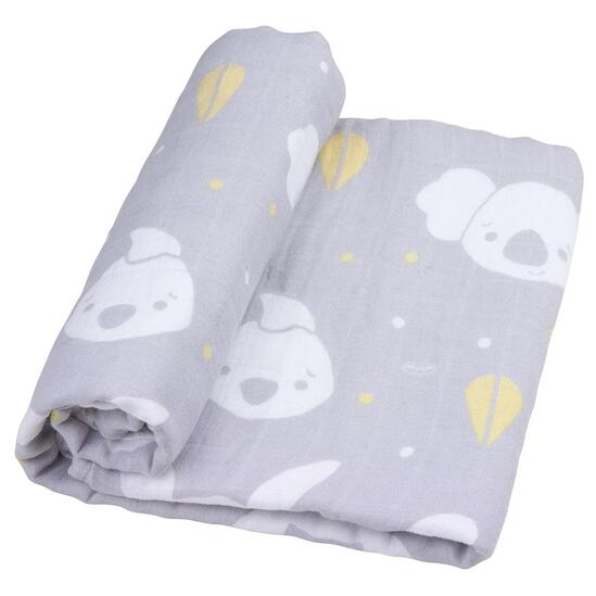 Муселиново одеяло за количка Fauna Friends, Playgro, 70х70 см, 0м+