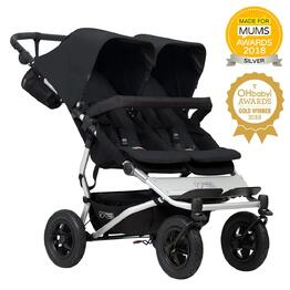 Количка за близнаци или породени деца Mountain Buggy Duet v3, черен